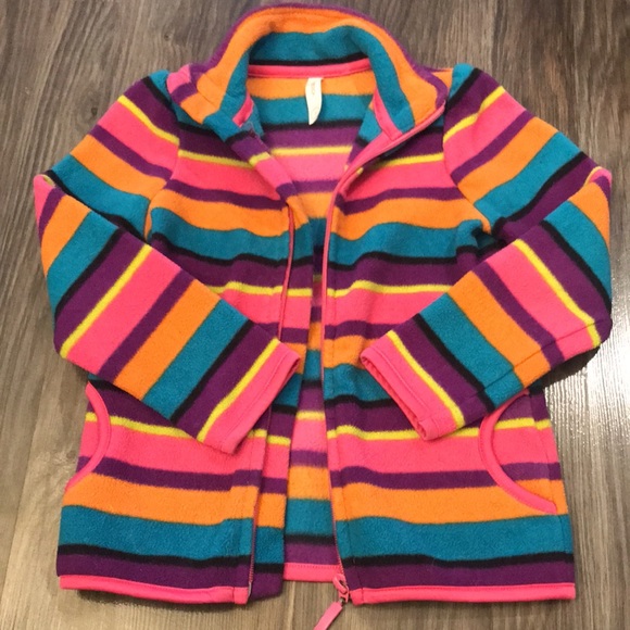 Nevada Fleece Striped Zip Up Sweater - Picture 4 of 5
